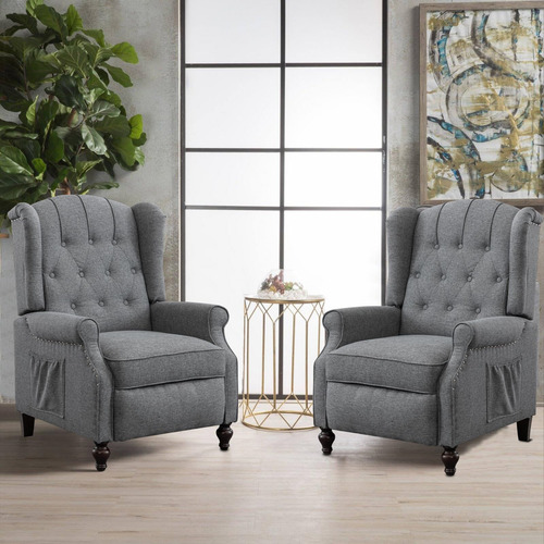Senifis Juego De 2 Sillas Reclinables Pushback Sillones