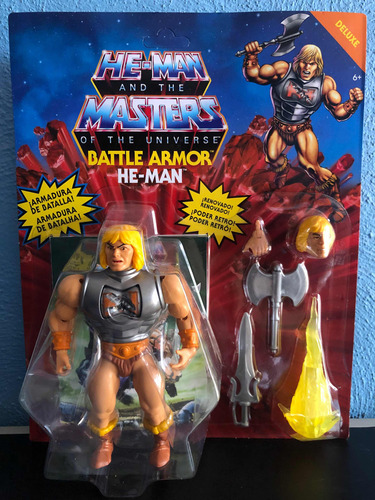 Masters Of The Universe, He-man Battle Armor Deluxe, Mattel (Usado)