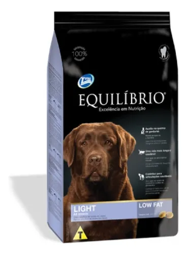 Alimento Equilibrio Perros Light Razas Medianas 15kg. Np