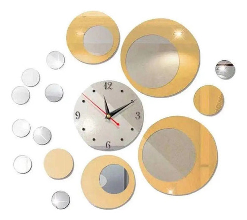 Reloj De Pared 3d Decoración Moderna Hogar Adhesivo Acrilico