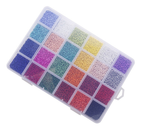 Imagen 6 de 8 de 1 Paquete De 2 Mm Diy Cuentas Redondas De Cristal De Colores