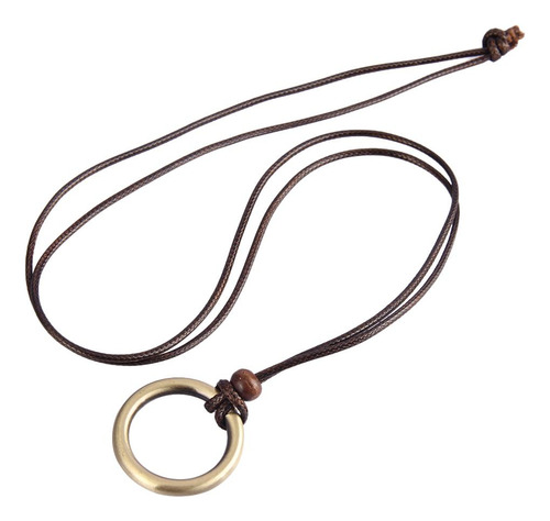 2 Cuerda De Cera Cadena De Metal Collar Colgante Cadena De