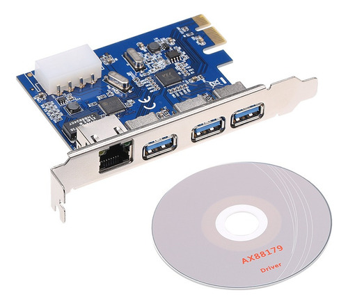 Tarjeta De Expansión Pci-e A Usb3.0 3 Puertos Usb3.0 Fuente