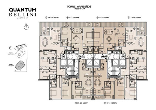 Imagen 8 de 16 de Quantum Bellini Libertador - Piso Alto -3 Ambientes, 2 Suites, Cochera Y Baulera - Nuñez