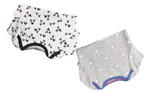 Pack 2 Bodys Manga Larga Estampados Algodón Bebés 6-9 Meses