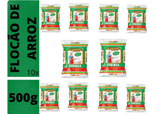 Kit C/10 Flocão Coringa Arroz 500g Cuscuz Facil Postagem 24h