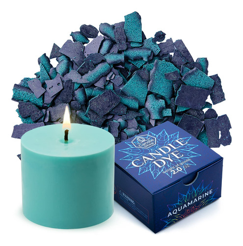 Candle Shop - Aquamarine Color 2 Oz- Dye Chips For Making Ca