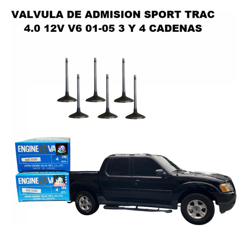 Valvula De Admision Sport Trac 4.0 12v V6 01-05 3 Y 4 Cadena