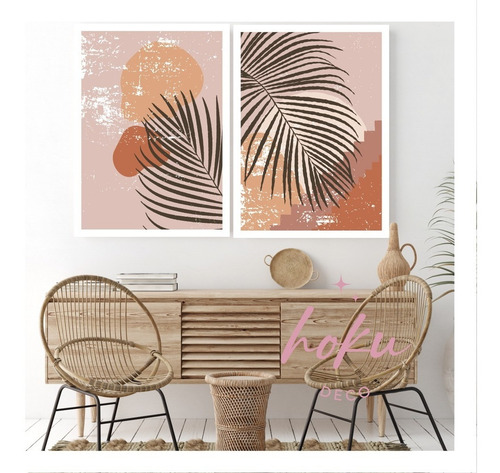 Imagen 1 de 1 de Cuadros - Set X 2 - Colores Tierra - 30x40