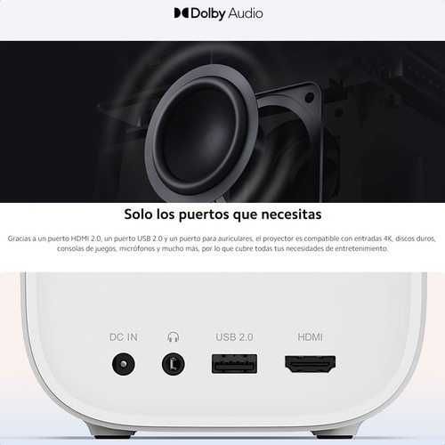 Xiaomi Mi Smart Projector 2, Portátil 1080p Android Tv 120''