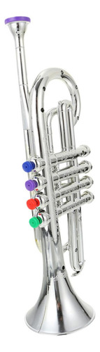 Cuernos De Trompeta De Juguete Juego Musical Juguete Plata