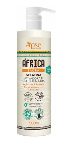 Gelatina África Baobá Restaurador Umidificador Condicionante