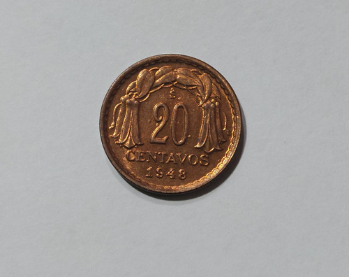 20 Centavos Año 1948