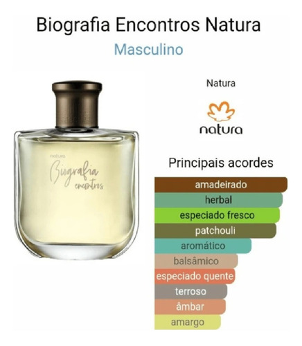 Biografía Encontros Eau De Toilette Masculino 100ml Natura