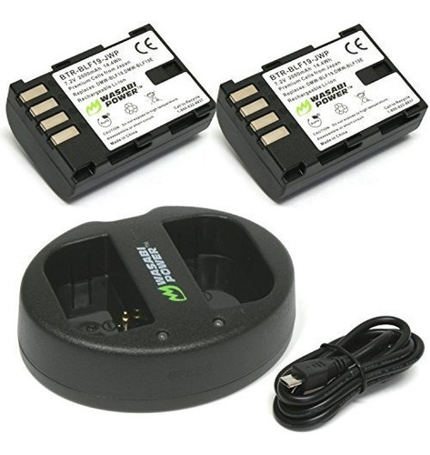 Bateria Wasabi Power (paquete De 2) Y Cargador Doble Para Pa