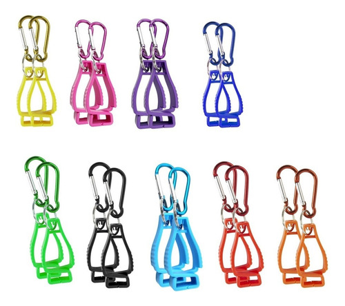 18pcs Portátil Guante Clip Guard Holder Mano Obra