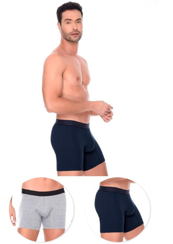 Bóxer Básico Semilargo Para Hombre Paquete X2 Ref.3099-2