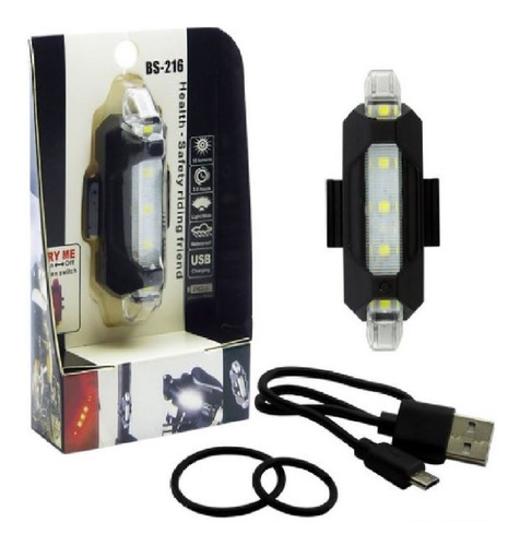 Luz Bicicleta Led Recargable Usb Ciclismo Delantera Usb