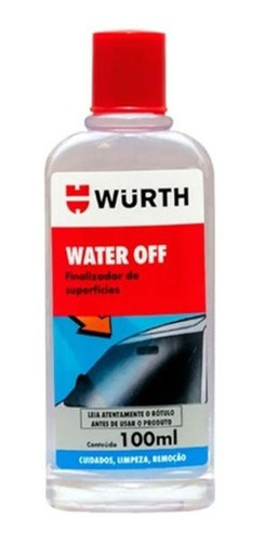 Imagem 1 de 2 de Cristalizador Imperbeabiliza Vidros 100ml Wurth Water Off