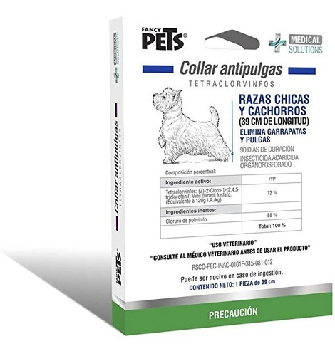 Ms-collar Antipulgas P/cachorro Y Perro Ch Fl3602