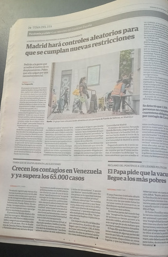Clarín Pandemia 2020 Banderazo Schwartzman Ganó A Nadal 20/9 (Usado)