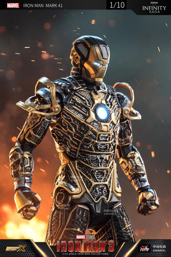 Zd Iron Man Mk41 Action Figure Escala 1/10, Par De