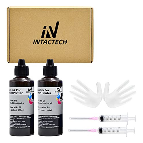 Tinta De Sublimación Negra Para Epson Wf7710 Wf7720 Et2760 E