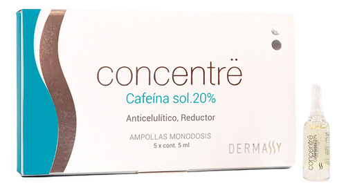 Dermassy Ampollas Concentrë Cafeína 20% X 5ml X 5 Un.