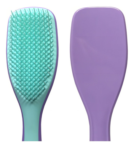 Cepillo De Pelo Tangle Para Cabello Mojado Rizado Flexible Color Violeta
