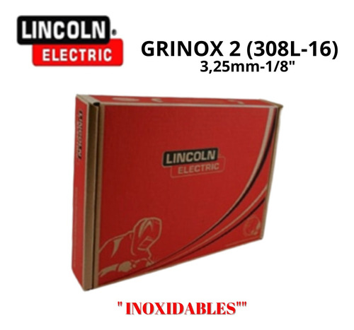 Electrodos Inoxidable E- 308l-16 Grinox 2 De 1/8 -3.25 Mm 