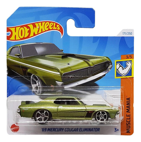 Hot Wheels - 69 Mercury Cougar Eliminator - Verde Metálico