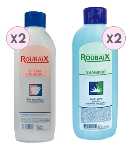 Kit Roubaix X4 Shampoo/acondondicionador X1l C/u