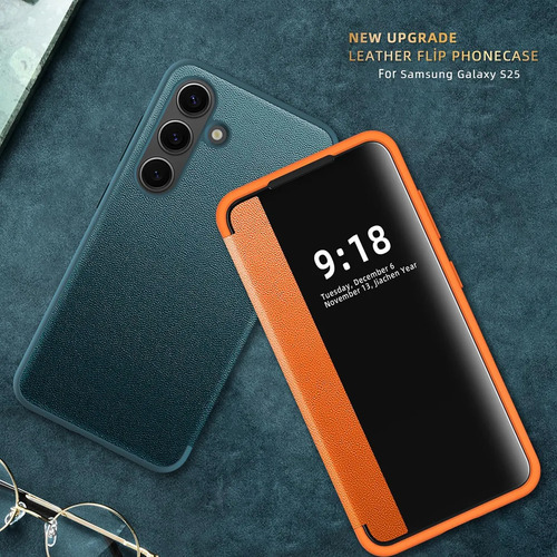 Funda Para Samsung Galaxy S25 Ultra Smart Clear View Cover .