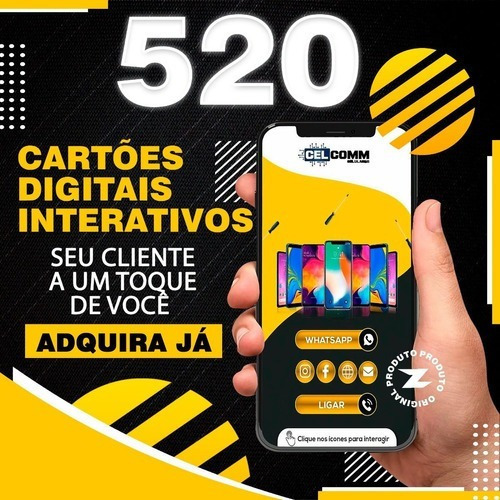 Maior Pack - 520 Cartões De Visita Interativos Digitais