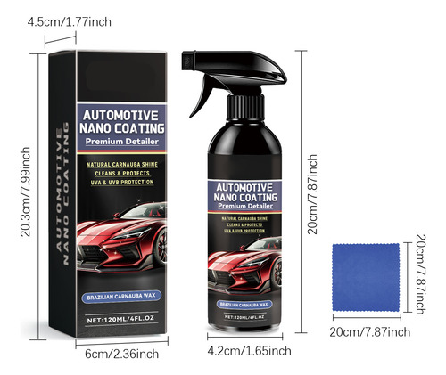 Wash Ceramic Coating, 1 Juego De Limpieza En Aerosol Waterl