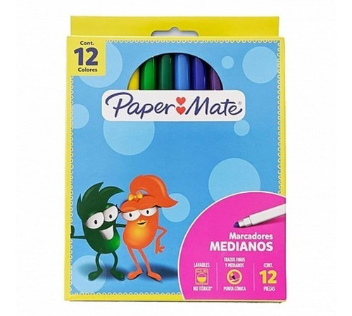 Paper Mate Marcadores Unipunta X12 Colores G10106