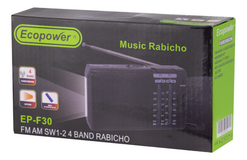 Radio Portatil Ecopower Recargable