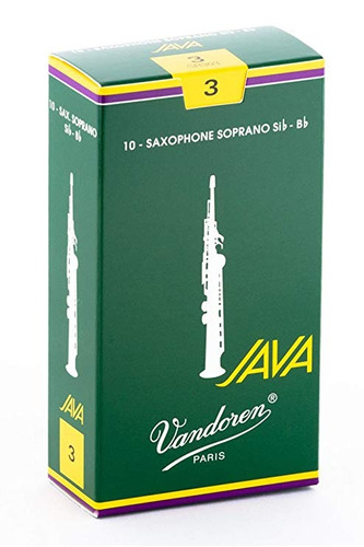 Vandoren Sr303 Soprano Sax Java Cañas De La Fuerza 3; Caja D