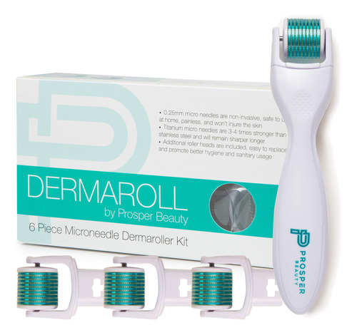 Derma Roller Microneedle Kit De 6 Piezas [dermaroll Por Pros