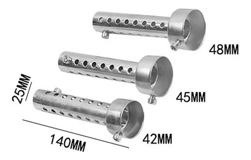 Silenciador De Escape Universal Para Motocicleta Defl Muffl