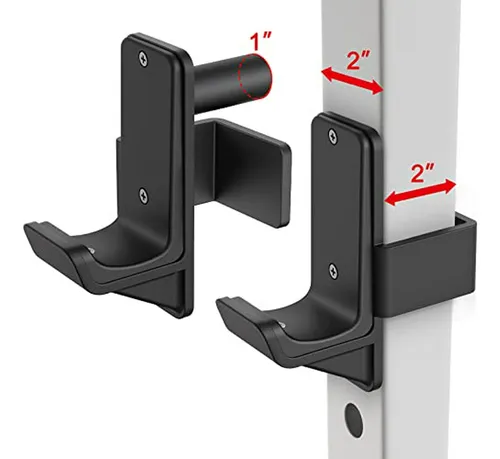 Ganchos J Para Rack De Potencia 2 X 2 - Reforzados Con Pad