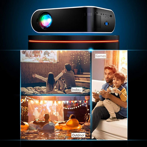 Goodee W18 Proyector 1080p 200 Hdmi, Vga, Usbios/android