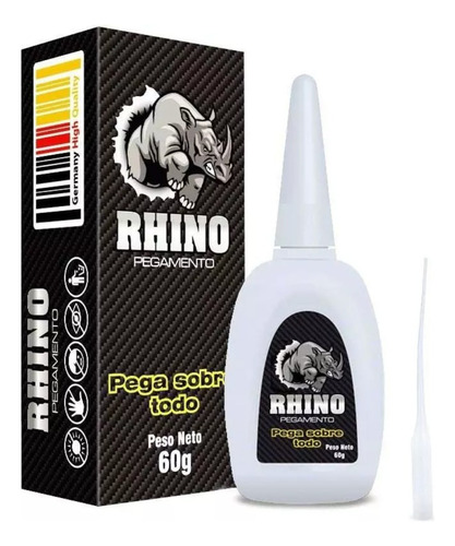 Pegante Instantáneo Rhino Multiusos Ultrafuerte 60g