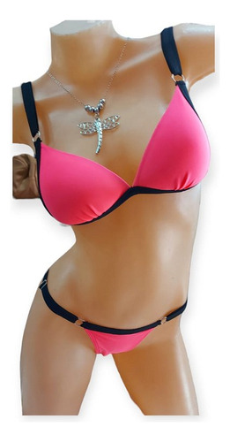 Bikini Colaless Regulable Bien Armadas 2 Colores Neon Fluor