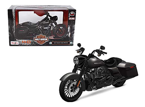 Réplica De Moto Harley Davidson King Road Special Negra 1/1