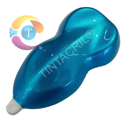 Imagen 5 de 9 de Pintura Candy Bicapa X 1 Lt. Azul Claro