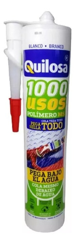 Sellador Polímero Ms 1000 Usos Pega Todo Quilosa Tubo 300ml