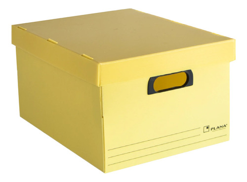 Caja Archivo Plastico Con Tapa 45,5x35,5x25,5 Plana X 3