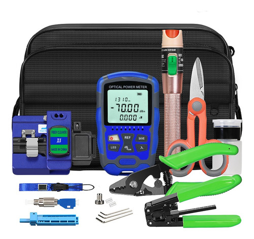 Caja De Herramientas De Fibra Óptica Con Medidor De Potencia