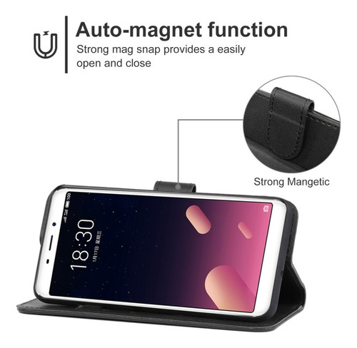 Capa De Telefone De Couro Para Meizu Meilan S6